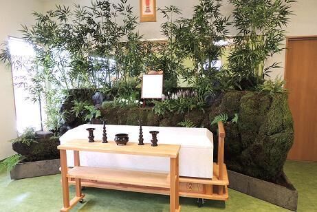 町屋川斎場　祭壇