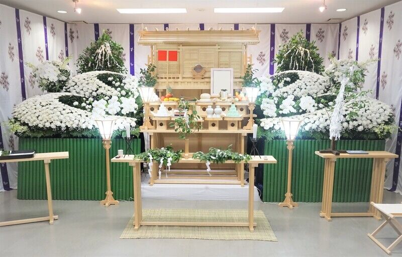 神葬祭 供花組込み方式事例