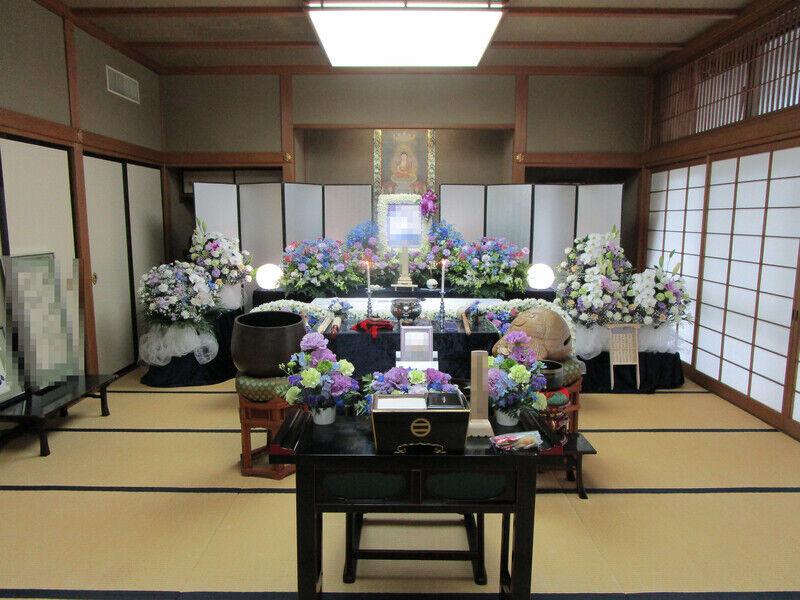 家族葬　花祭壇