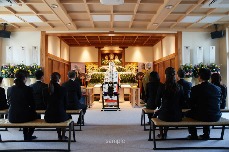 瑞光寺家族葬ホール　葬儀風景