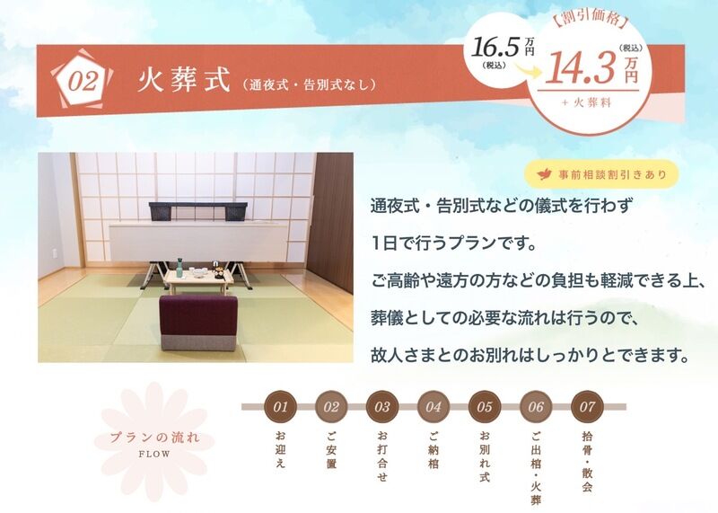 火葬式プラン