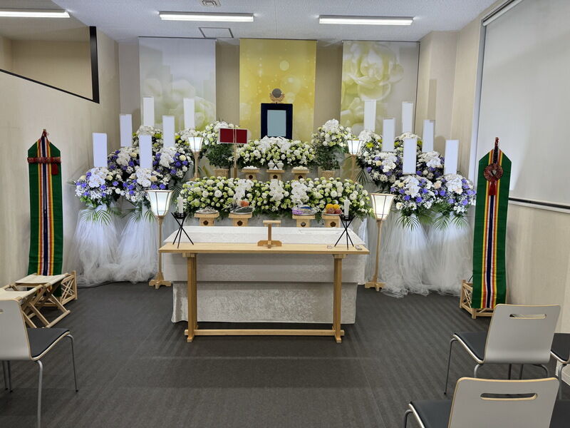 神葬祭　生花祭壇事例