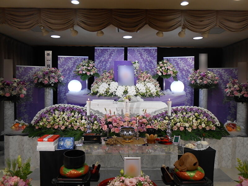 生花祭壇 家族葬