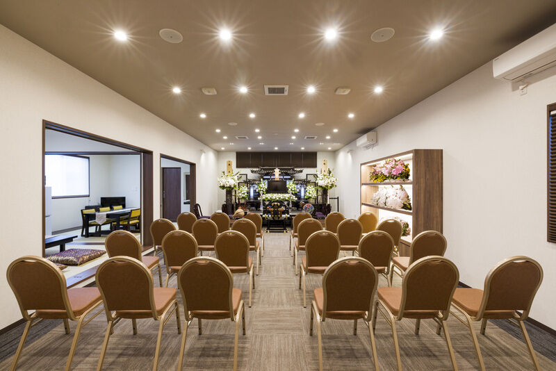 家族葬ホール式場内