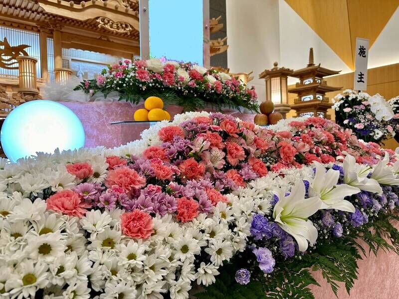 土浦市営斎場にて