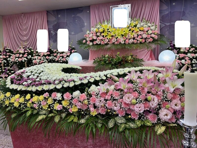 満福寺会館　祭壇花