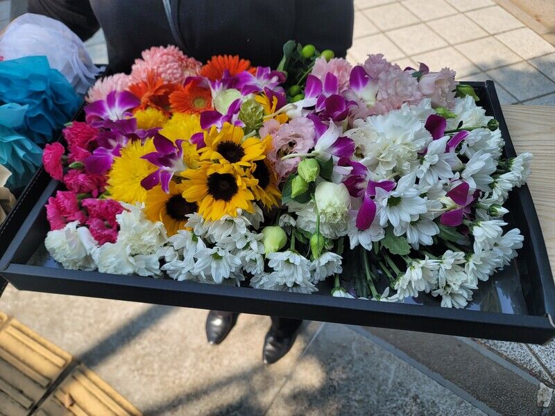 お別れ花