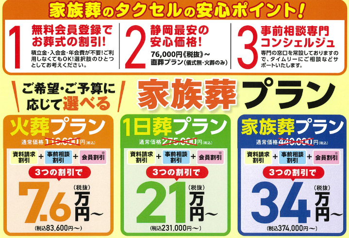 プラン早見表