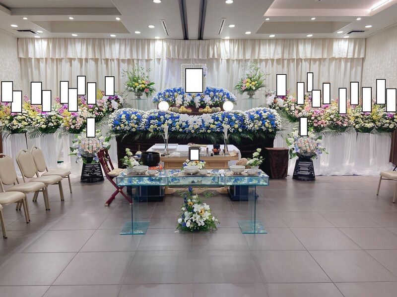 家族葬　花祭壇