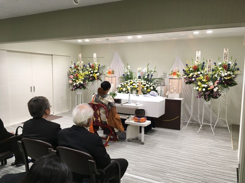 施工事例1　家族10名での家族葬