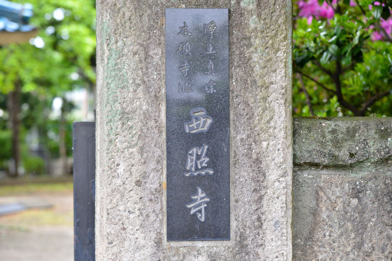 西照寺 看板1