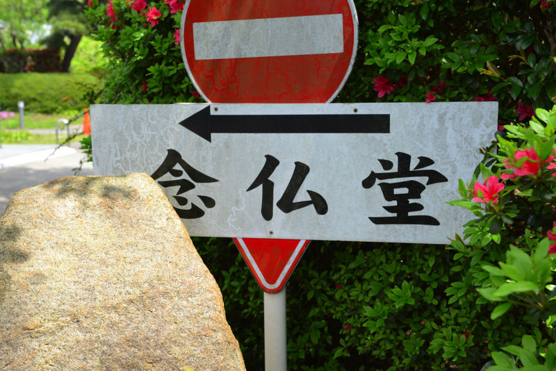 長善寺 念仏堂 看板