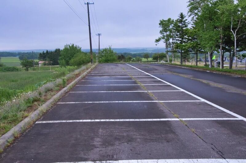 雄武斎場 駐車場
