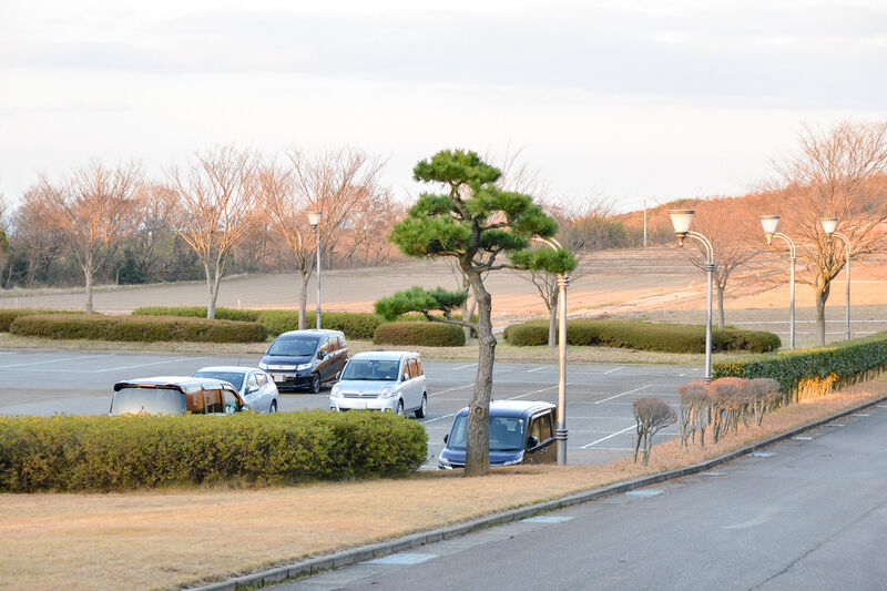 河北斎場 駐車場