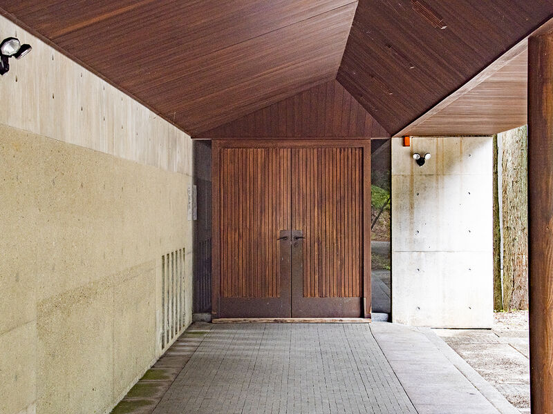 金山町火葬場 入口