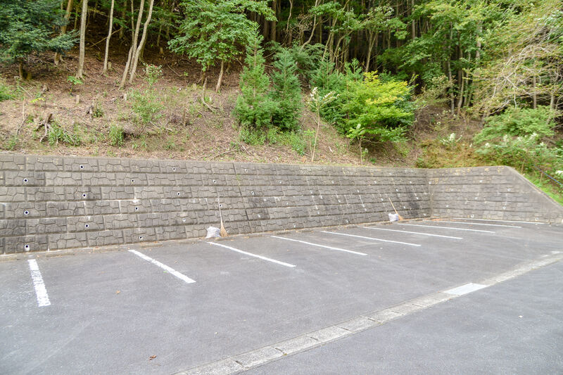 女川町火葬場 駐車場
