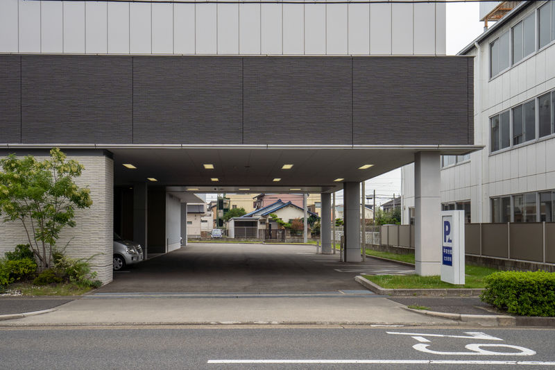比良斎場 駐車場1