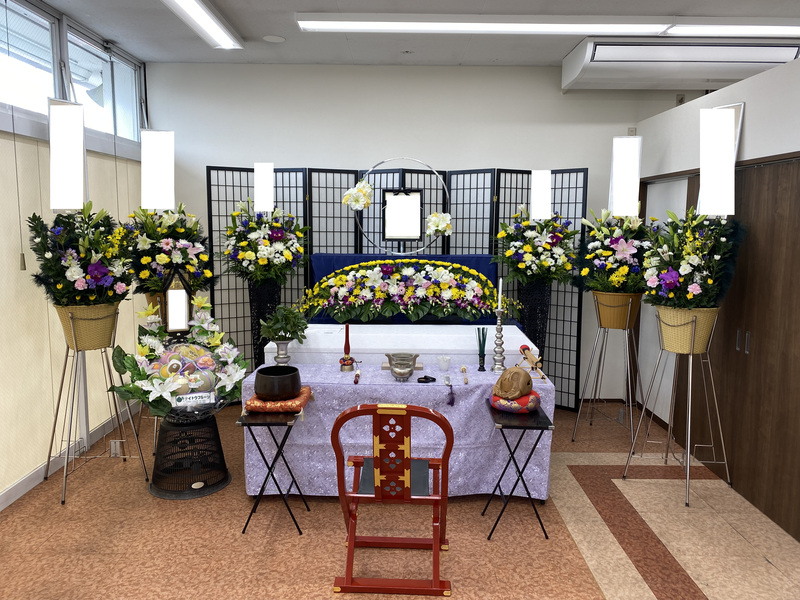葬儀事例: 常滑ホールの1日葬