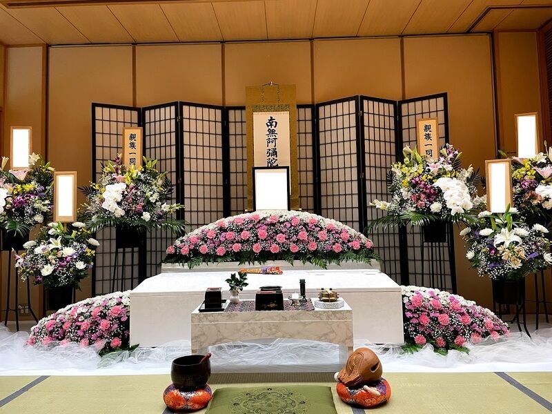 葬儀事例: 平群町野菊の里斎場 控室で家族葬