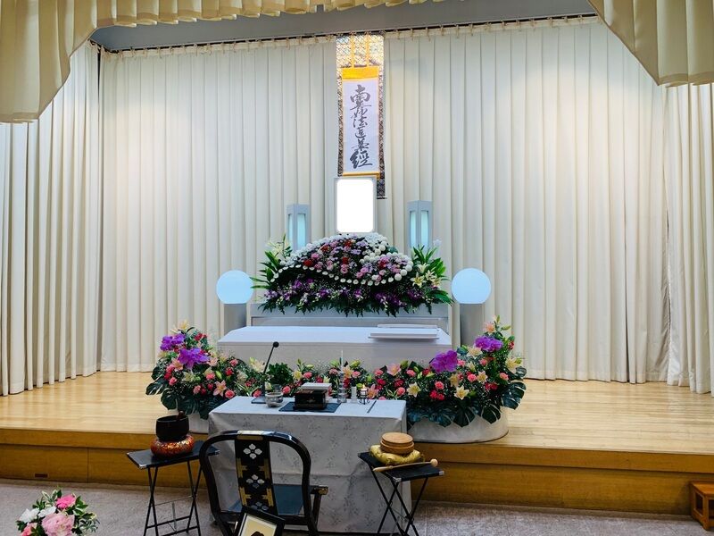 葬儀事例: 1日葬事例　親族5名　堺市立斎場での葬儀実例