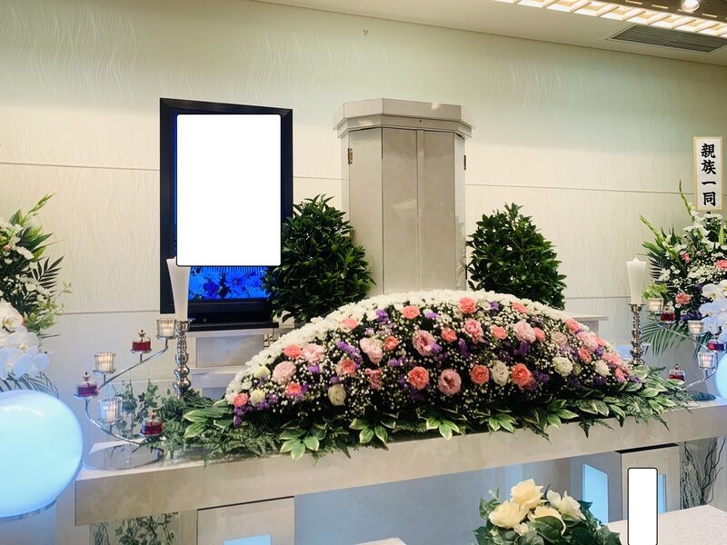 葬儀事例: 1日葬事例　親族15名　堺市立斎場での葬儀実例