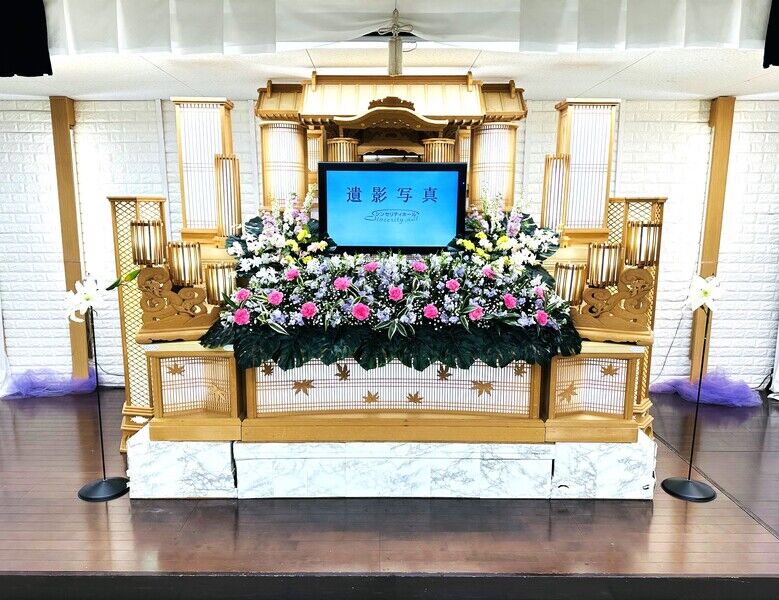４６万円家族葬祭壇