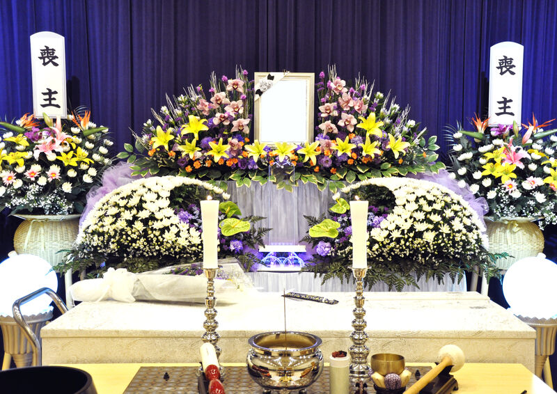 家族葬　花祭壇　施工例