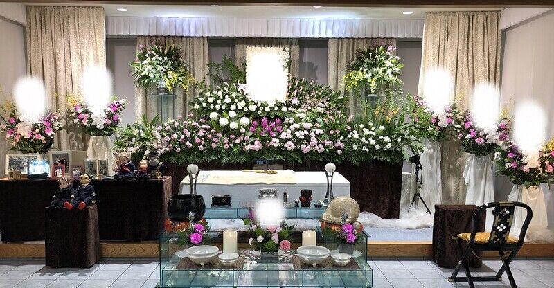 家族葬　花祭壇