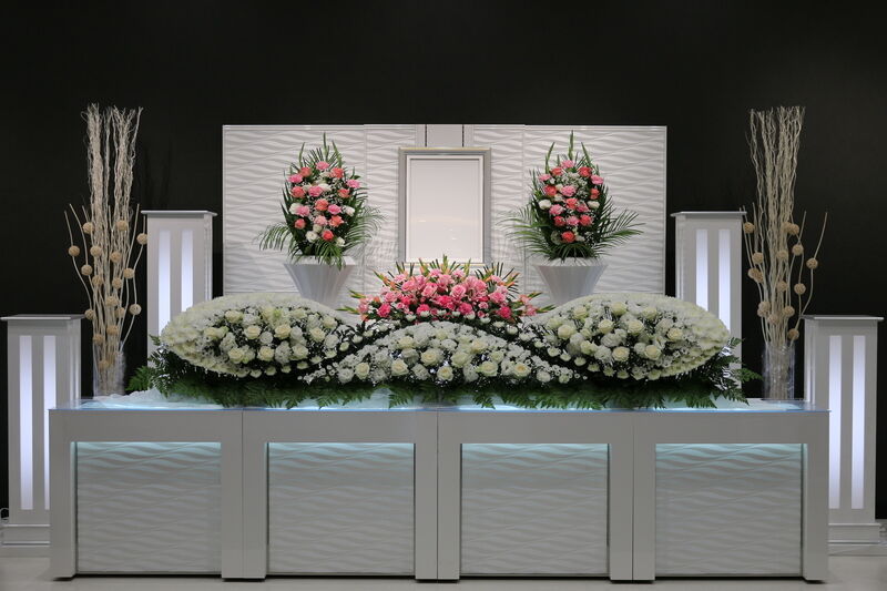 家族葬49プラン 生花祭壇